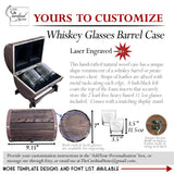 Personalized Whiskey Barrel Glass Set