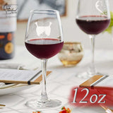 Custom Red or White Wine Glasses, Personalized