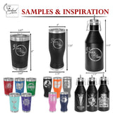 Custom Tumblers Personalized Coffee, Water Bottle, Stemless Wine, Growler