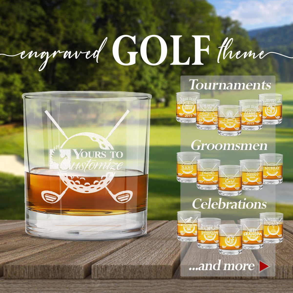 Personalized Engraved Whiskey Glasses – The Cardinal State