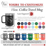 Custom Tumblers Personalized Coffee, Water Bottle, Stemless Wine, Growler