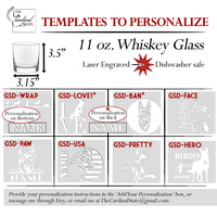 German Shepherd Whiskey Glass