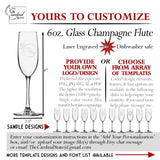Custom Champagne Flutes, Personalized