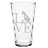 Animal Love K9- Choose any dog breed you love - Pint Glass - The Cardinal State Shop