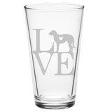 Animal Love K9- Choose any dog breed you love - Pint Glass - The Cardinal State Shop