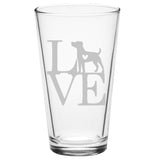 Animal Love K9- Choose any dog breed you love - Pint Glass - The Cardinal State Shop