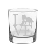 Animal Love K9- Choose any dog breed you love - Glass Coffee Mug - The Cardinal State Shop