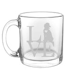 Animal Love K9- Choose any dog breed you love - Glass Coffee Mug - The Cardinal State Shop