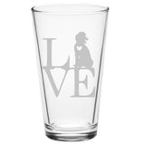 Animal Love K9- Choose any dog breed you love - Pint Glass - The Cardinal State Shop