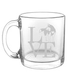 Animal Love K9- Choose any dog breed you love - Glass Coffee Mug - The Cardinal State Shop