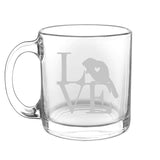 Animal Love Wild- Choose any wild animal you love - Glass Coffee Mug - The Cardinal State Shop
