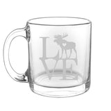 Animal Love Wild- Choose any wild animal you love - Glass Coffee Mug - The Cardinal State Shop