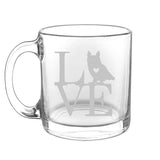 Animal Love Wild- Choose any wild animal you love - Glass Coffee Mug - The Cardinal State Shop