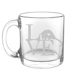 Animal Love Wild- Choose any wild animal you love - Glass Coffee Mug - The Cardinal State Shop