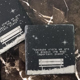 Custom Slate Coasters, Any text or logo designs, Personalized