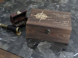 Custom Whiskey Box Gift Set Personalized, 2 Glasses, Whiskey Stones