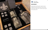 Custom Whiskey Box Gift Set Personalized, Decanter, Glasses