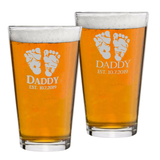 Dad / Step-Dad / Grandpa Est. Whiskey Bourbon Scotch, Pint or Coffee Mug glass