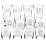 Dad / Step-Dad / Grandpa Est. Whiskey Bourbon Scotch, Pint or Coffee Mug glass