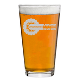 Groomsman Gearhead Personalized Pint Glasses