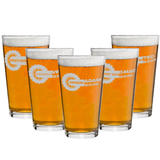 Groomsman Gearhead Personalized Pint Glasses