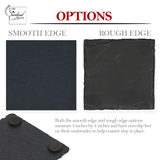 Custom Slate Coasters, Any text or logo designs, Personalized