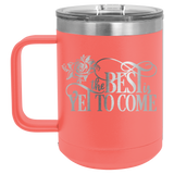 Custom Travel Coffee Mug Personalized 15oz