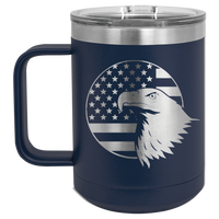 Custom Travel Coffee Mug Personalized 15oz