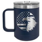 Custom Travel Coffee Mug Personalized 15oz