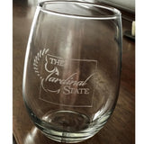 Custom Engraved Stemless Wine Glass, Personalized