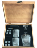 Custom Whiskey Box Gift Set Personalized, Decanter, Glasses