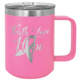 Custom Travel Coffee Mug Personalized 15oz