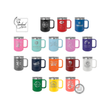 Custom Travel Coffee Mug Personalized 15oz