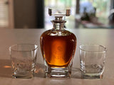 Custom Whiskey Box Gift Set Personalized, Decanter, Glasses