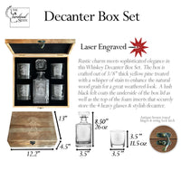 Descendants Whiskey Box Decanter Set