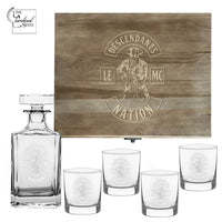 Descendants Whiskey Box Decanter Set