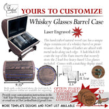 Personalized Whiskey Barrel Glass Set