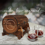 Personalized Whiskey Barrel Glass Set