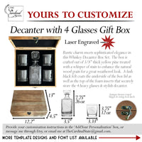 Whiskey Decanter Set With Box