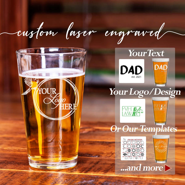 Etched Glass Beer Mug, Bear Mountain, Groomsmen Gifts for Mountain