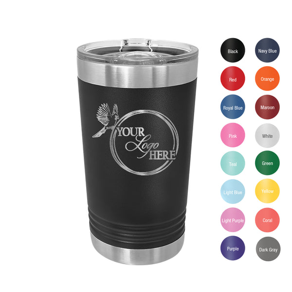 Personalized Insulated Coffee Mug Large, 16oz Double Wall Glass