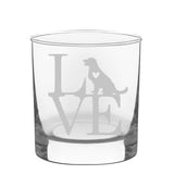 Animal Love K9- Choose any dog breed you love - Bourbon Whiskey Glass - The Cardinal State Shop