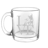 Animal Love Wild- Choose any wild animal you love - Glass Coffee Mug - The Cardinal State Shop