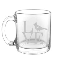 Animal Love Wild- Choose any wild animal you love - Glass Coffee Mug - The Cardinal State Shop