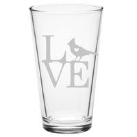 Animal Love Wild- Choose any wild animal you love - Pint Glass - The Cardinal State Shop