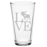 Animal Love Wild- Choose any wild animal you love - Pint Glass - The Cardinal State Shop