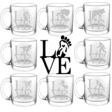 Animal Love Exotic- Choose any exotic animal you love - Glass Coffee Mug - The Cardinal State Shop