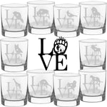 Animal Love Wild- Choose any wild animal you love - Bourbon Whiskey Glass - The Cardinal State Shop
