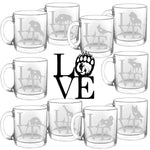 Animal Love Wild- Choose any wild animal you love - Glass Coffee Mug - The Cardinal State Shop