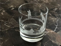 German Shepherd whiskey glass